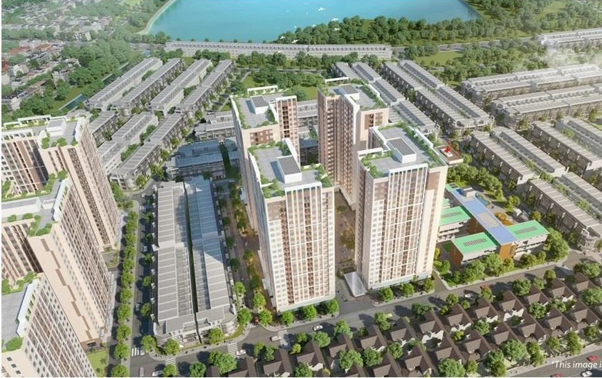 Khu nhà ở Ori Garden thuộc dự án Bàu Tràm Lakeside